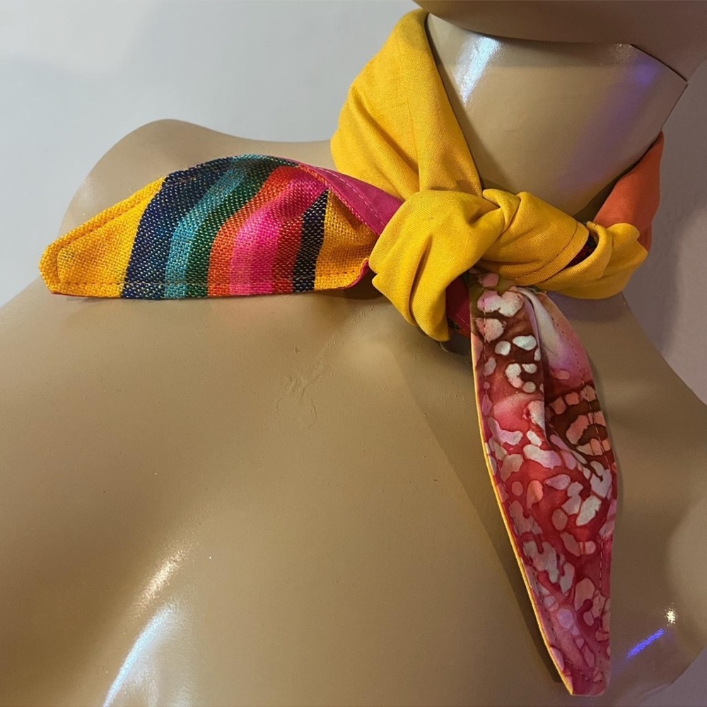 Colorful Patchwork Bandana - Picture 4 of 8